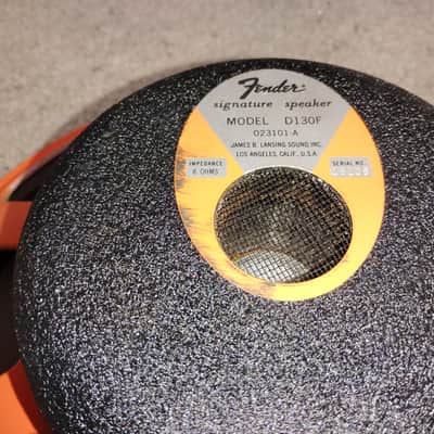 Vintage Fender JBL D130F 15", 8ohm, Speaker, Orange Basket and Label image 3