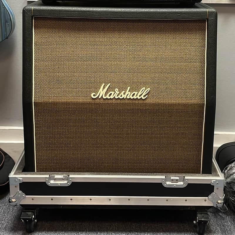 Vintage Marshall 1960A Basketweave "Pre-Rola" 4x12 Slant Cabinet image 1