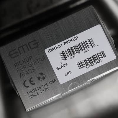 EMG 81 Active Bridge Humbucker - Black w/ Solderless Install System image 3