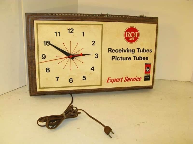 ca. 1960 RCA Tube Clock - Keeps perfect time image 1