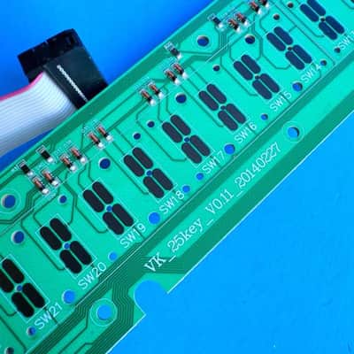 ALESIS VI49 Midi Keyboard Controller Part: Key Contact Board PCB [SW1-SW25] image 8