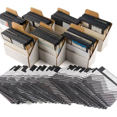 Rare Original 1985 E-mu Emulator II Sound Library Collection of 556 Disks