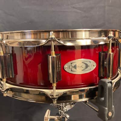 DrumCraft - 5x14" Series 6 Maple Snare Drum 2010–2013 - Transparent Red Lacquer image 4