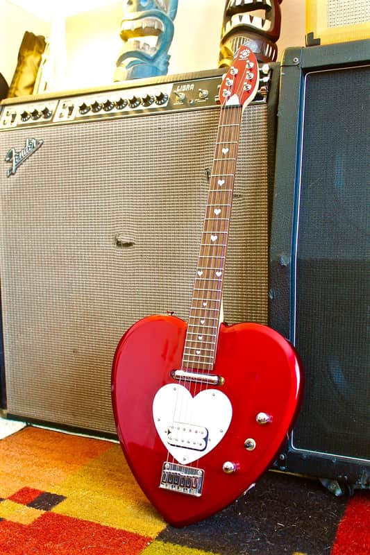Daisy Rock Heartbreaker Artist (24 3/4 " Full Scale) 2002 Red Hot Red image 1
