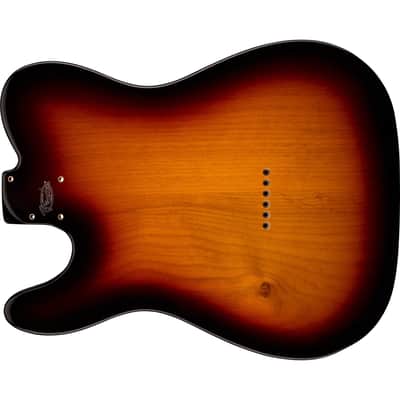 Fender Deluxe Series Telecaster SSH Alder Body Modern Bridge Mount, 3-Color Sunburst image 4