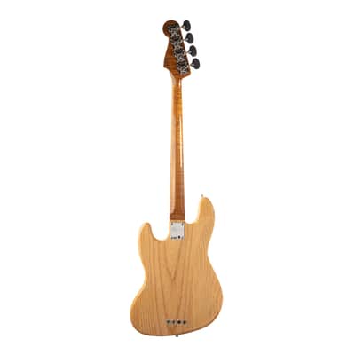 Used Fender Custom Shop Artisan Maple Burl Jazz Bass - Aged Natural image 4