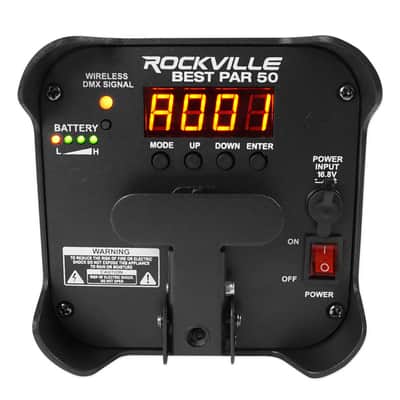 2 Rockville BEST PAR 50 Rechargeable Par Can Wash Lights w/Wireless DMX+RGBWA+UV image 7