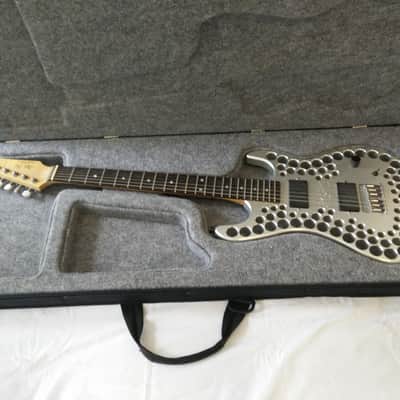 Abel Axe Strat-type body with holes  1994 - 1996 Silver image 9