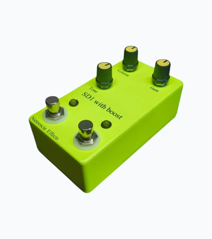 Nietoescia Effects SD1 with boost 2023 - phosphorescent yellow image 1