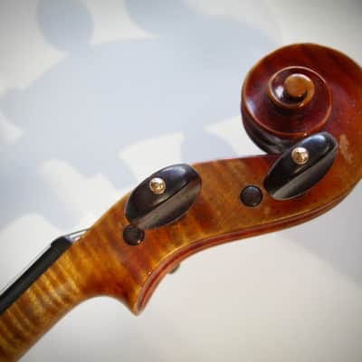 Lamy JTL French Violin 4/4 Antonio Stradivarius Model Circa-1930s-1940s-Reddish Varnish image 12