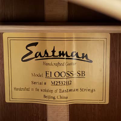 Eastman E1OOSS-SB Slope Shoulder OO-Style Acoustic Guitar w/ Gig Bag & Free Pro Setup image 10