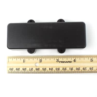 Double J style Humbucker Bass Guitar Pickup cover ,Large 113mm Black image 4