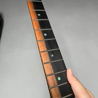 AAAAA Tele Ebony Fretboard Roasted flame Maple Electric Guitar Neck Radius 12inch Round stainless steel 22 frets hole 10mm Radius: 12 inches image 4