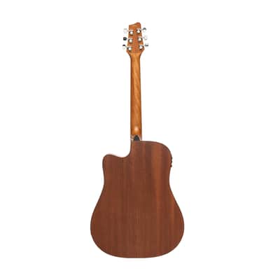 Stagg SA25 DCE MAHO Dreadnought Cutaway Sapele Top Okoume Neck 6-String Acoustic-Electric Guitar image 2