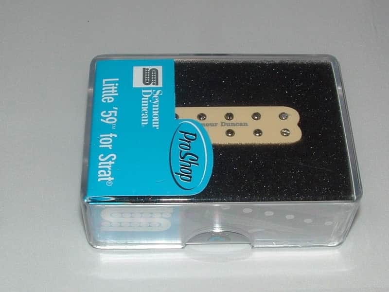 Seymour Duncan SL59-1b Little '59 for Strat Bridge Pickup (Cream) Cover  New with Warranty image 1