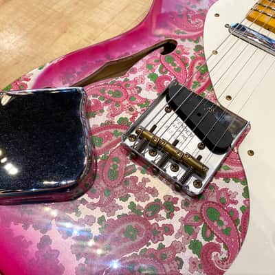 Fender Custom Shop Limited-edition '50s Thinline Telecaster Relic Pink Paisley image 10
