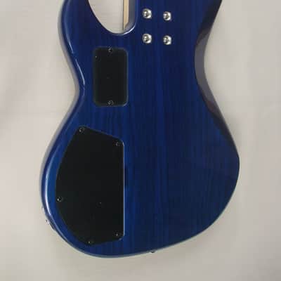 G&L L-2500 transparent blue over buckeye burl/ Namm 2018 one off image 4