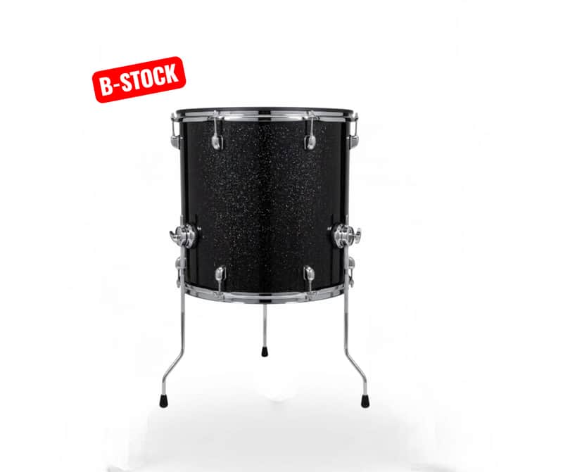 Dolby 16 x 16” Floor Tom B-STOCK BLACK SPARKLE Electronic Full Shell for Roland Alesis image 1