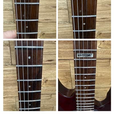 LTD ESP MH-100 QMNT Electric Guitar -2008 -Hardtail- See Thru Black Cherry - 7lbs even image 9