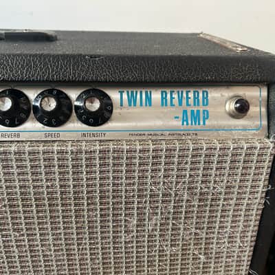 Fender Twin Reverb 2-Channel 100-Watt 2x12" Guitar Combo 1970 - 1971 - Silverface image 4