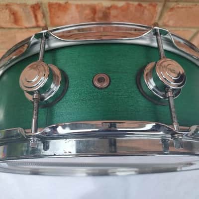 DW Drum Workshop Oct. 1999 - Rare Green Matte 5"x14" Snare Drum. MINT! image 6