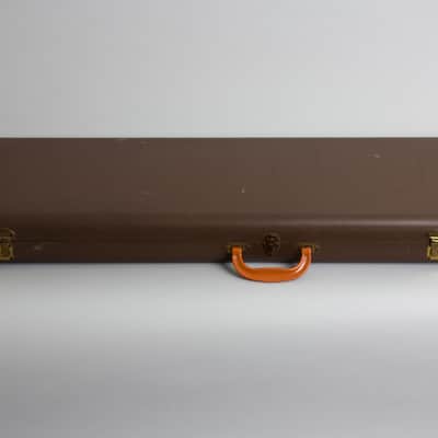 Magnatone  Mark III Deluxe Solid Body Electric Guitar (1957), ser. #53424, original brown hard shell case. image 11