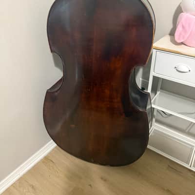 Unknown 3/4 double bass 1870-1900 - Dark image 11