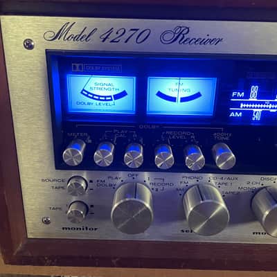 Marantz Model 4270 25-Watt Quadraphonic Solid-State Receiver 1973 - 1978 - Silver with Wood Case image 2