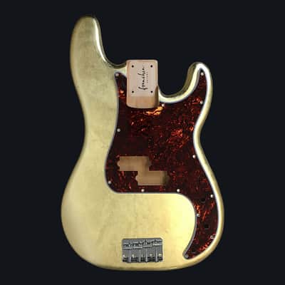 Made to Order - FRANCHIN Jupiter bass body Glossy METALLIC LEAF (Gold/Silver/Copper) Basswood Poplar Precision-Bass Style Made in Italy image 1
