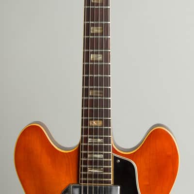 Gibson  ES-330TD Thinline Hollow Body Electric Guitar (1965), ser. #362047, black tolex hard shell case. image 8
