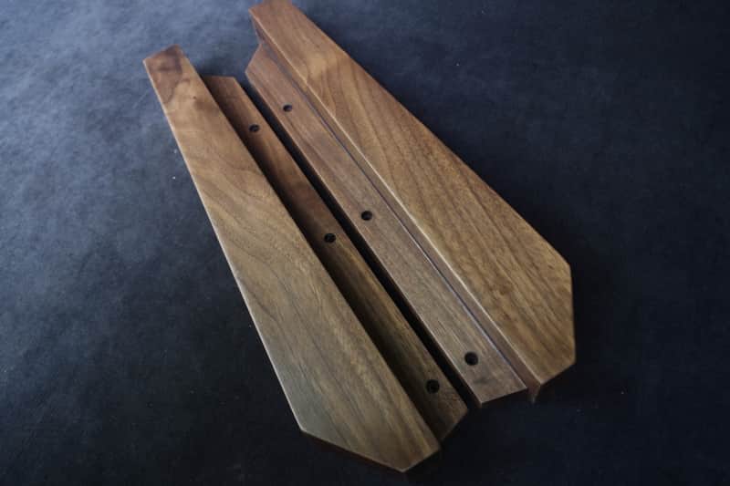 Akai AX80 Synthesizer American Walnut Side Panels image 1