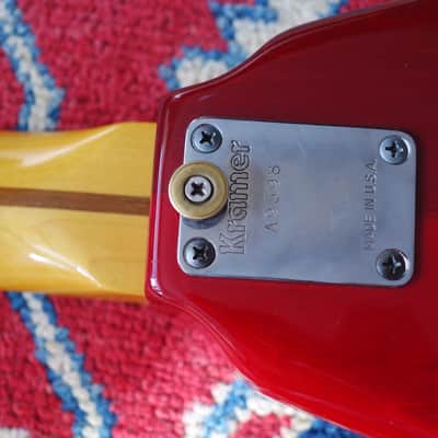 1981 Kramer USA Vanguard Strathead Flying Vee Trans Red San Dimas Charvel Vibe! image 10
