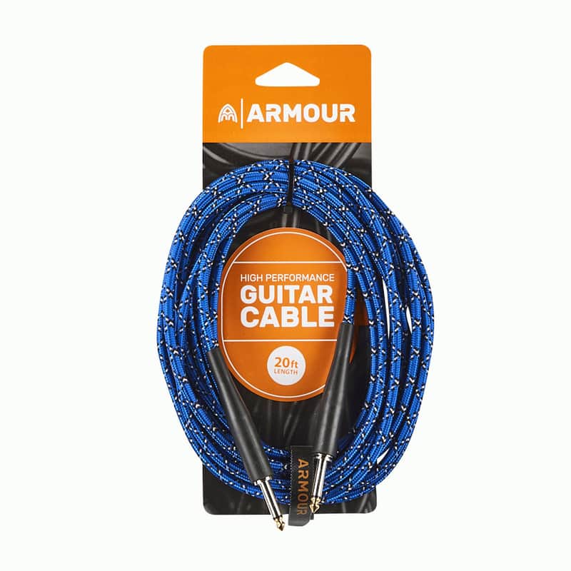 ARMOUR GW20P GUITAR 20FT WOVEN BLUE PYTHON image 1