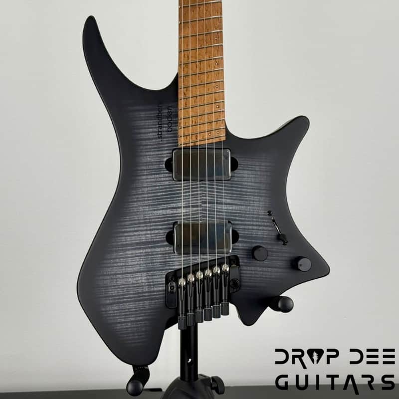 Strandberg Boden Original N2.6T Tremolo Multiscale Headless Electric Guitar w/ Bag - Black Denim Burst Satin image 1