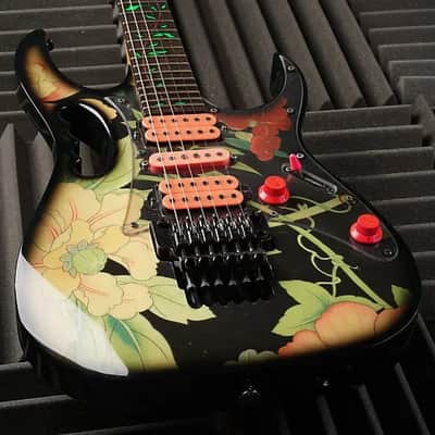 Ibanez JEM77-FP Steve Vai Signature 1988 - 2004 - Black Floral Pattern image 5