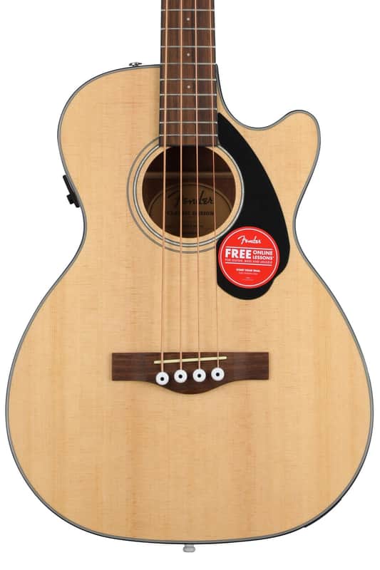 Fender CB-60SCE Acoustic-electric Concert Bass Guitar - Natural image 1