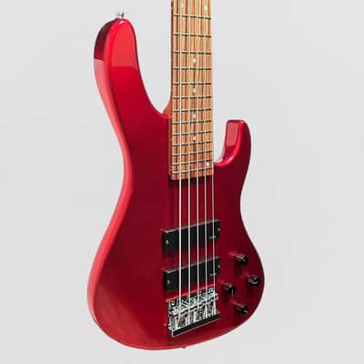 Sadowsky MetroExpress 24-Fret Modern Morado Board 5-String Electric Bass Guitar - Candy Apple Red image 2