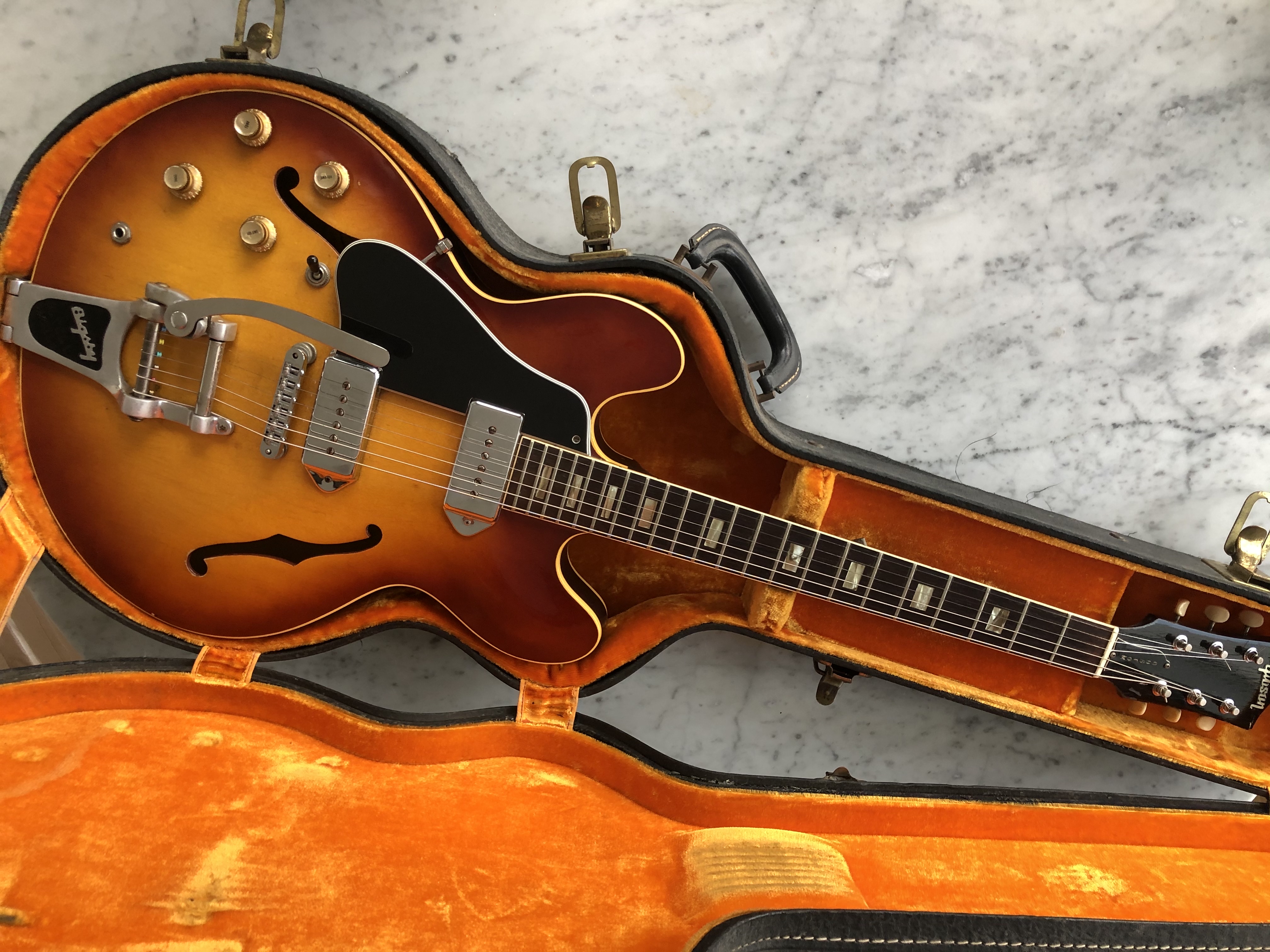 1965 Gibson ES330 Iced Tea Sunburst Lefty Left Handed w/ OHSC