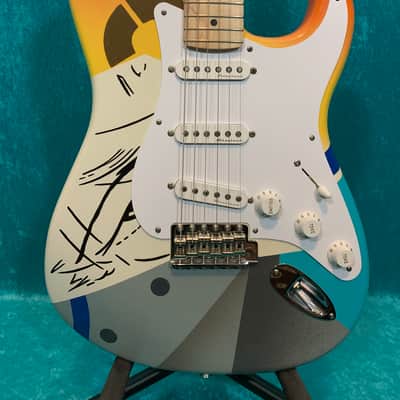 Crash 1 Eric Clapton Fender Stratocaster guitar 2021 - Hand Painted Strat vintage design non standard made in USA one image 6