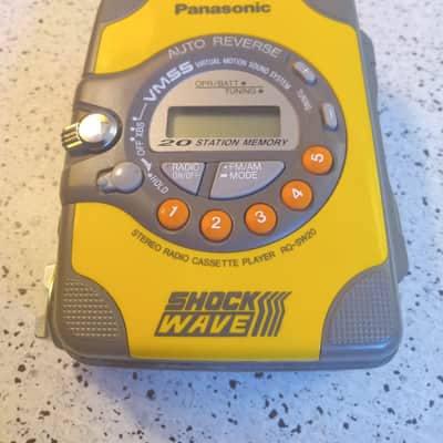 Panasonic RQ-SW20 Portable Cassette Tape Player Walkman Yellow Vintage 80s 80s image 1