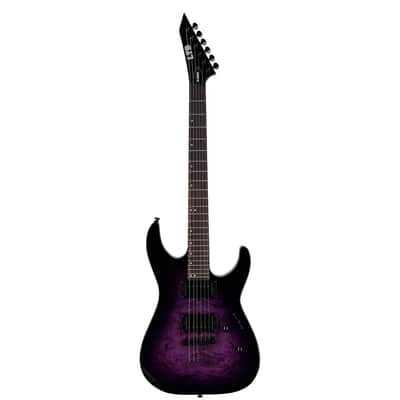ESP LTD M-200DX Electric Guitar, Purple Burst image 3