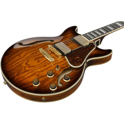 Ibanez AM93QA AM Artcore Expressionist Electric Guitar - Vintage Violin High Gloss image 6