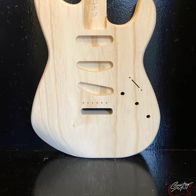 Guitar Mill S-Style Body / 2 pc. Ultra Light Swamp Ash / Rear Route (#GIN-2596) image 1