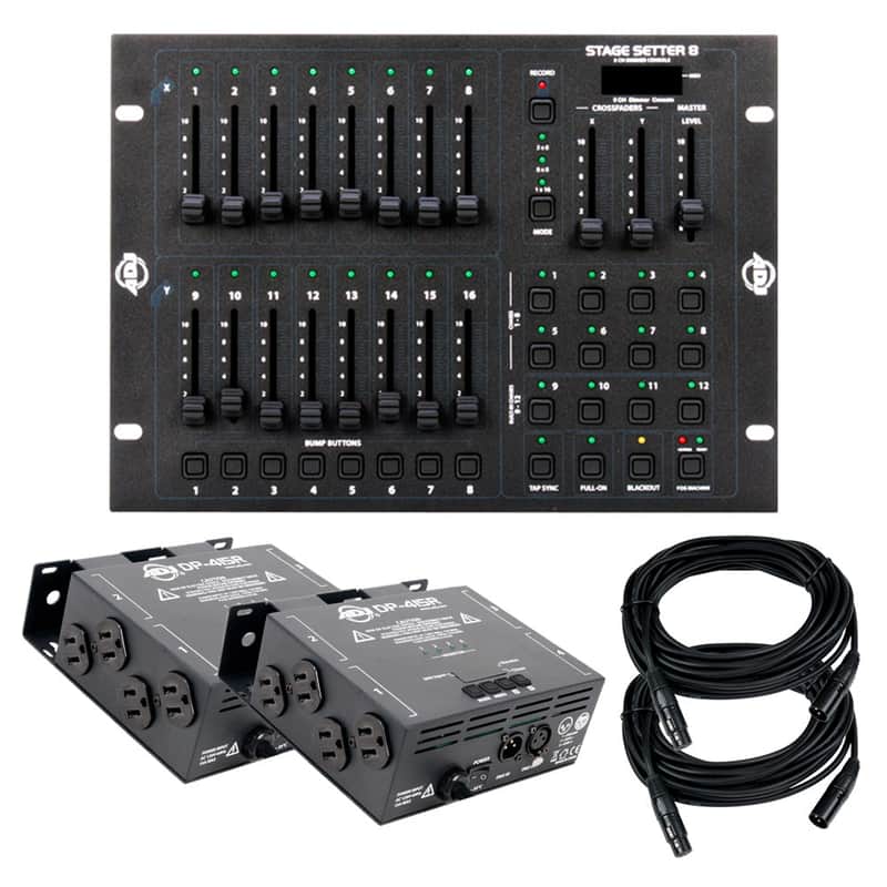 STAGE-SETTER-8 Controller w/2 DP-415 Dimmers & 2 Cables image 1