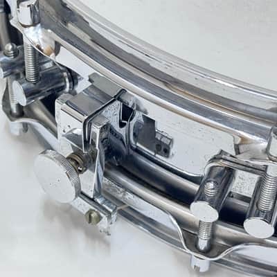 VINTAGE SONOR Phonic Series D420 Ferromanganese Steel Snare Drum 14"x4" Steel image 4