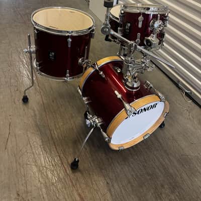 Sonor AQX Micro 8/13/14/13x6" 4pc Shell Pack 2021 - Present - Red Moon Sparkle image 2