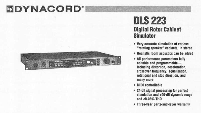 Dynacord DLS 223 Digital Leslie Rotary Simulator 19" Rack image 1