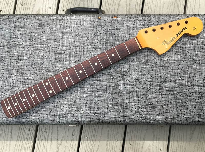 1965 Fender Mustang Rosewood Short-scale Guitar Neck, Vintage