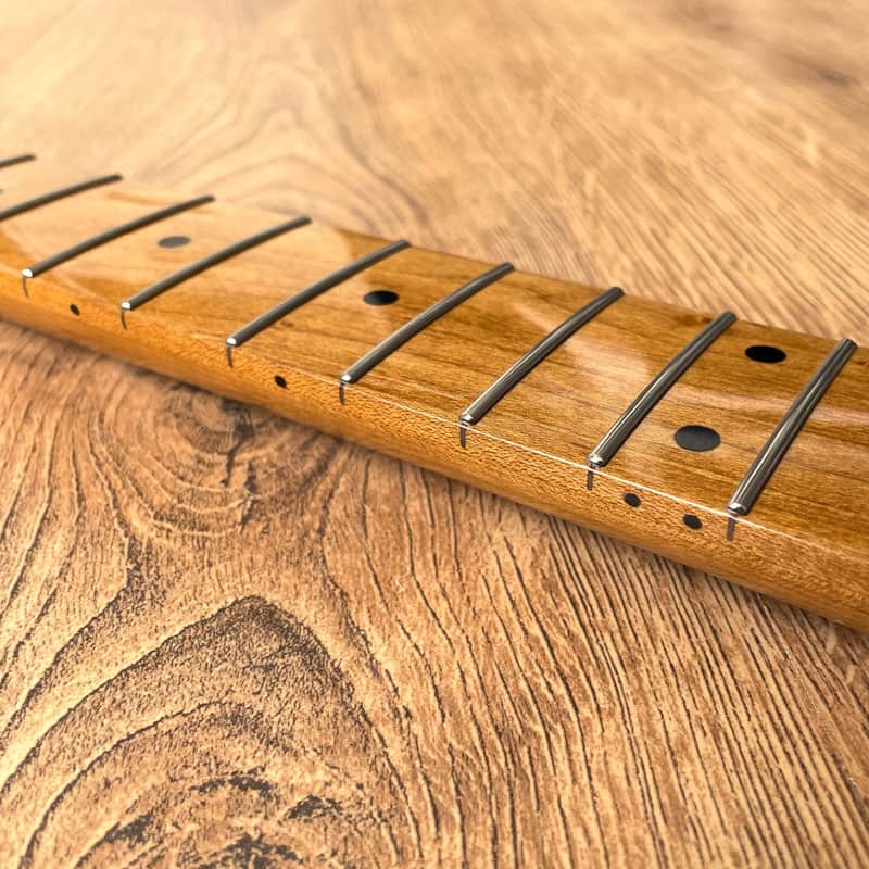 Roasted Torrefied Baked Maple Telecaster Guitar Neck Stainless