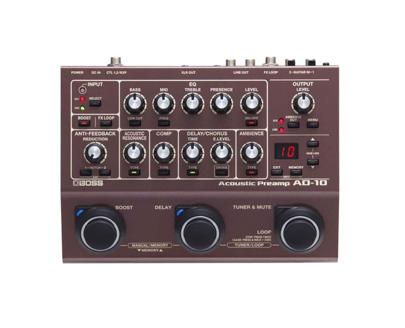Boss AD-10 Acoustic Preamp Pedal - Open Box image 1